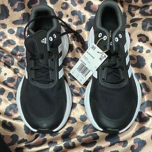 Adidas Black and White Running Shoes